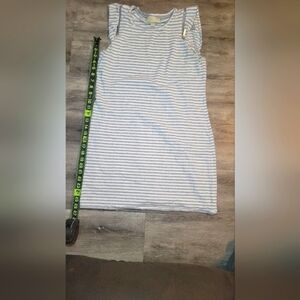 Michael Kors T-Shirt Style Mini Length Dress Pearl‎ Heather, Medium